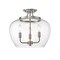 Z-Lite Joliet 3 Light Semi Flush Mount, Brushed Nickel & Clear 473SF-BN - alternate 1